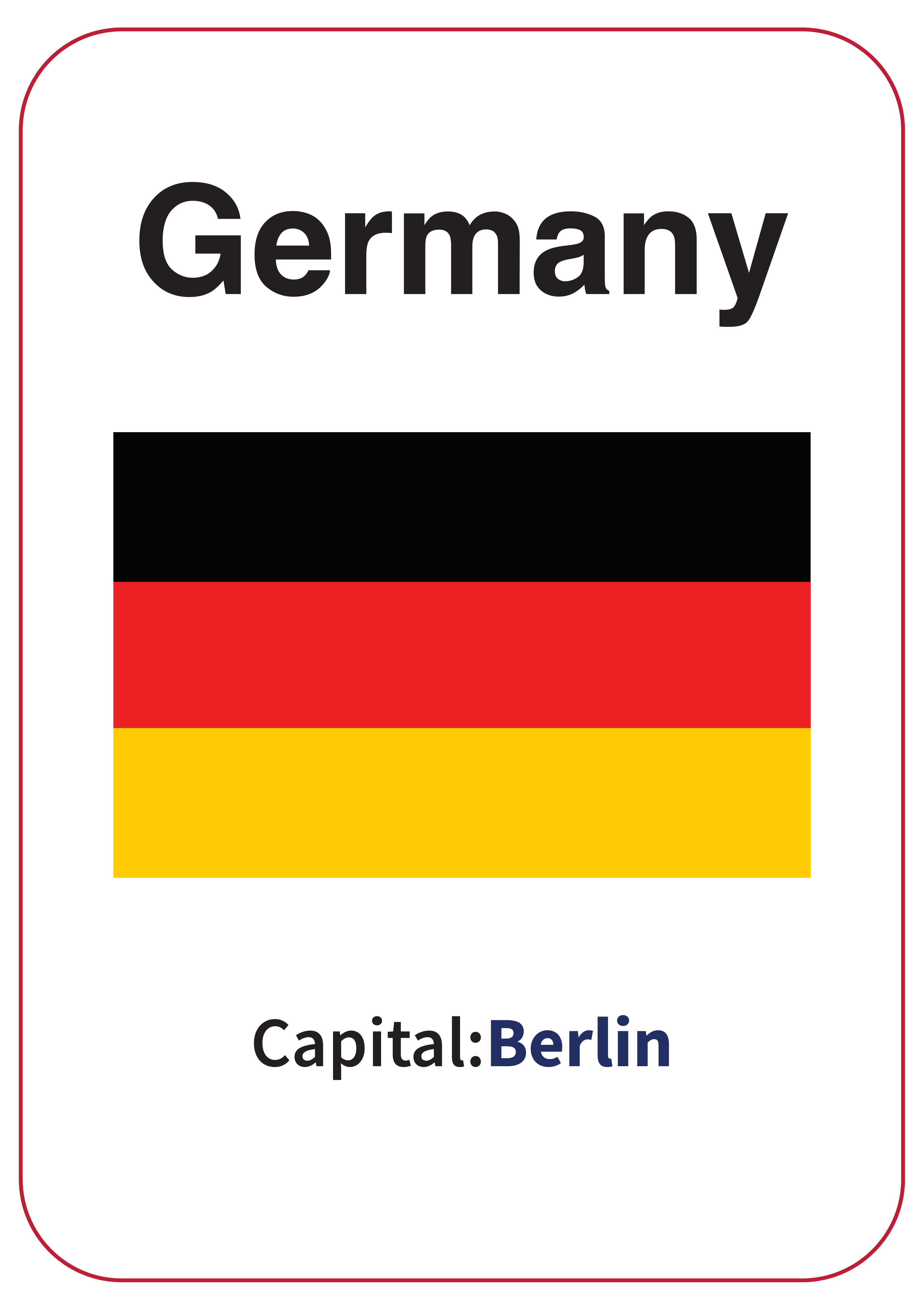 Country and capitals